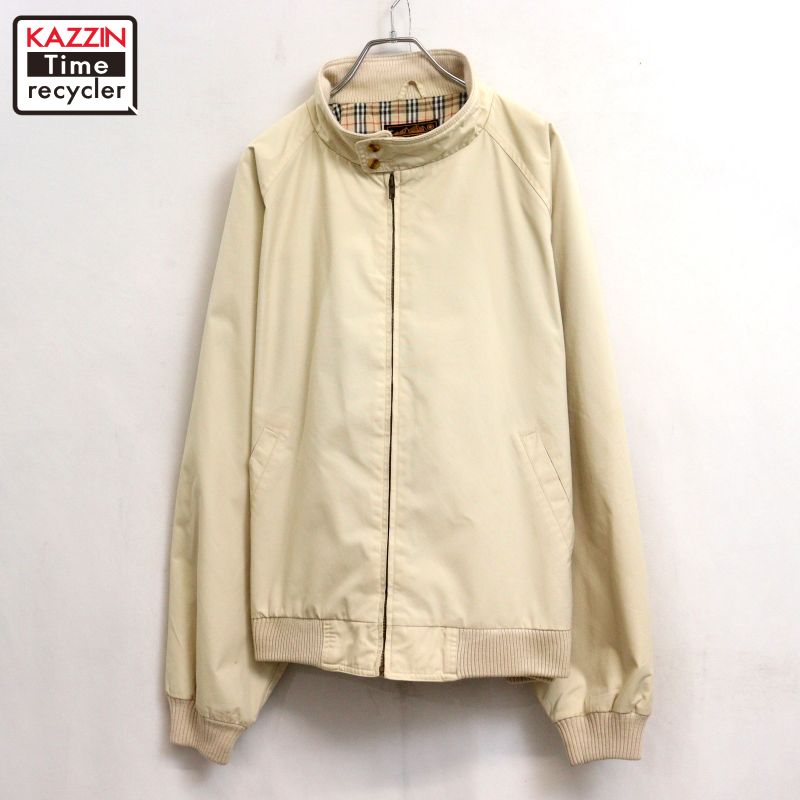 【中古】80s ヴィンテージ エディー・バウアー Eddie Bauer 内側チェック スイングトップ 古着 メンズ 表記XLサイズ ベージュ｜Vintage古着屋 KAZZINTimerecycler