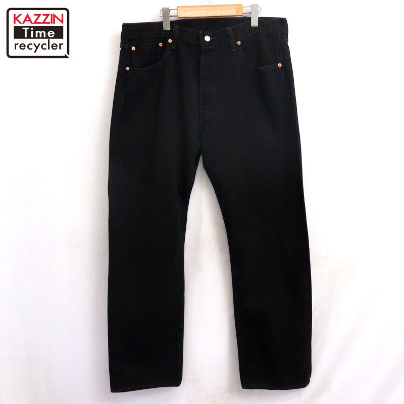 【中古】00s リーバイス Levi 501 ブラック デニムパンツ 古着  メンズ XLサイズ相当 ビッグサイズ オーバーサイズ ブラック