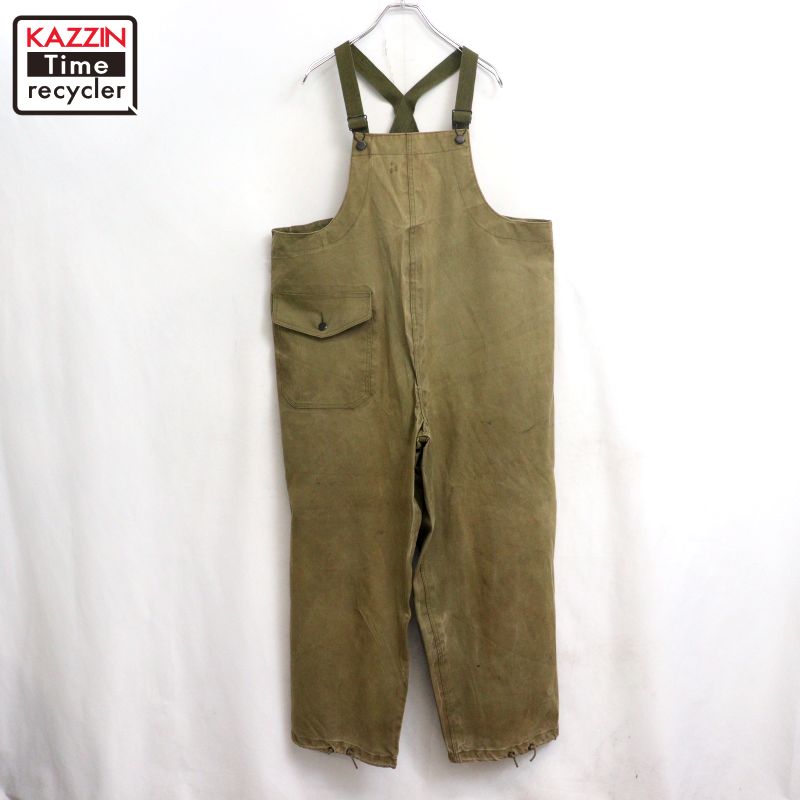 【中古】40s ヴィンテージ U.S.NAVY 甲板ズボン下 ミリタリーズボン下 古着  メンズ 書きあらわすM大きさ 緑であること