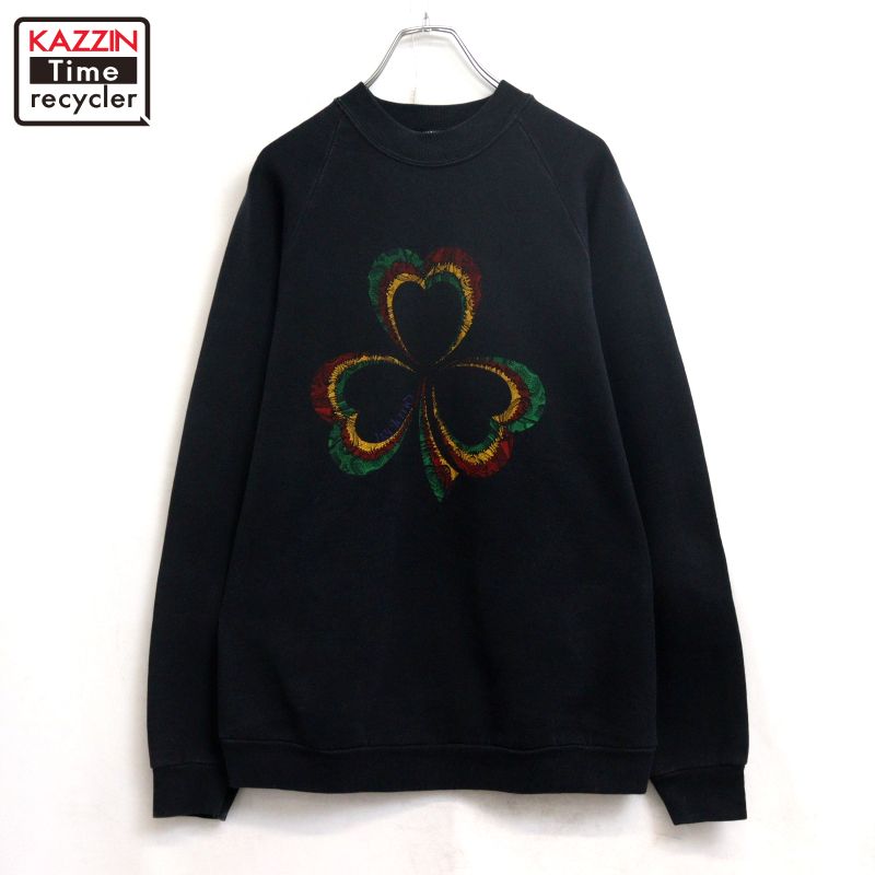 【中古】90s ヴィンテージ 工芸刷り上げる 汗水 調教師 古着  メンズ L大きさ好いかげんに 黒いこと