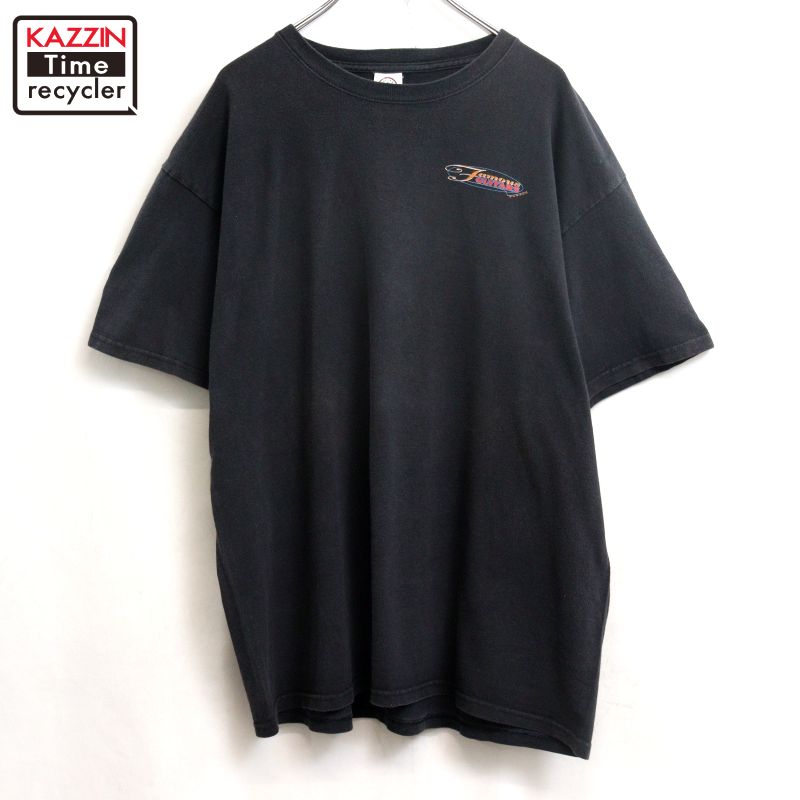 【中古】00s DELTA ギター 鍵を掛ける 半袖Ｔシャツ 古着  メンズ 書きあらわすXL大きさ 黒いこと