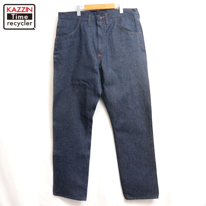 【中古】DEADSTOCK 00s RUSTLER ラスラー デニムパンツ 古着 メンズ XLサイズ相当 ビッグサイズ オーバーサイズ ネイビー｜Vintage古着屋 KAZZINTimerecycler