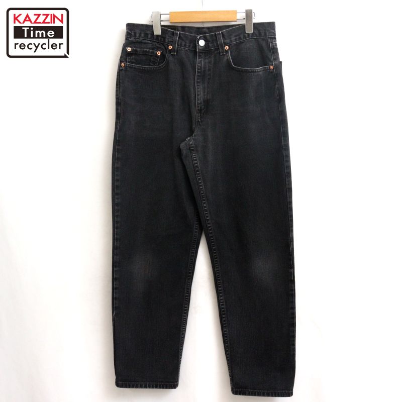 【中古】00s USA製 リーバイス Levi's 550 ブラック デニムパンツ 古着 メンズ Mサイズ相当 ブラック｜Vintage古着屋 KAZZINTimerecycler