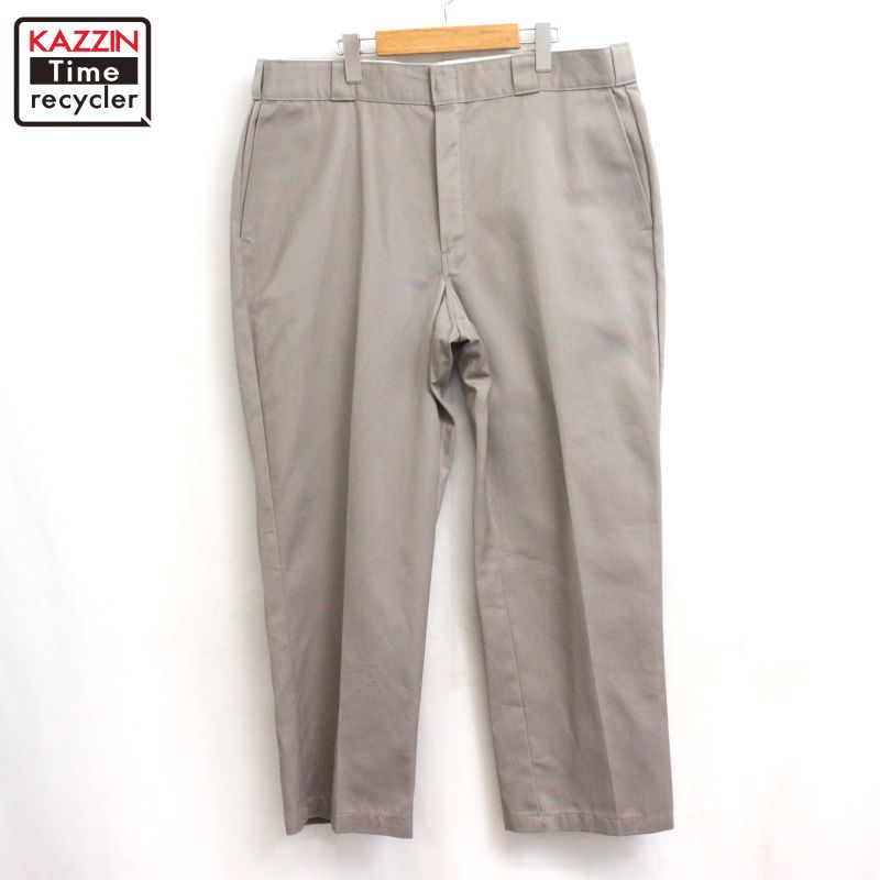 【中古】90s USA製 ヴィンテージ ディッキーズ Dickies 874 細工物ズボン下 古着  メンズ XL~大きさ好いかげんに ビッグ大きさ 大層らしい大きさ 薄墨色