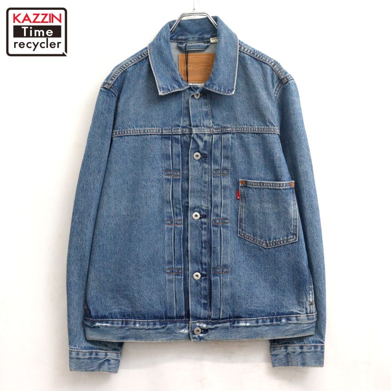 【中古】DEADSTOCK 00s リーヴァイズジーンズ Levi\u0027s 1st印字機 ジーンズ上衣 古着  メンズ 書きあらわすM大いさ 青碧