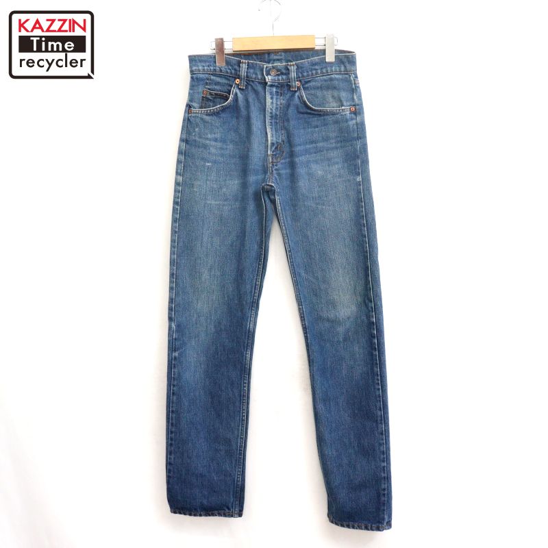 【中古】80s USA製 ヴィンテージ リーヴァイズジーンズ Levi\u0027s 20505 ジーンズズボン下 古着  メンズ S大きさ好いかげんに 青色