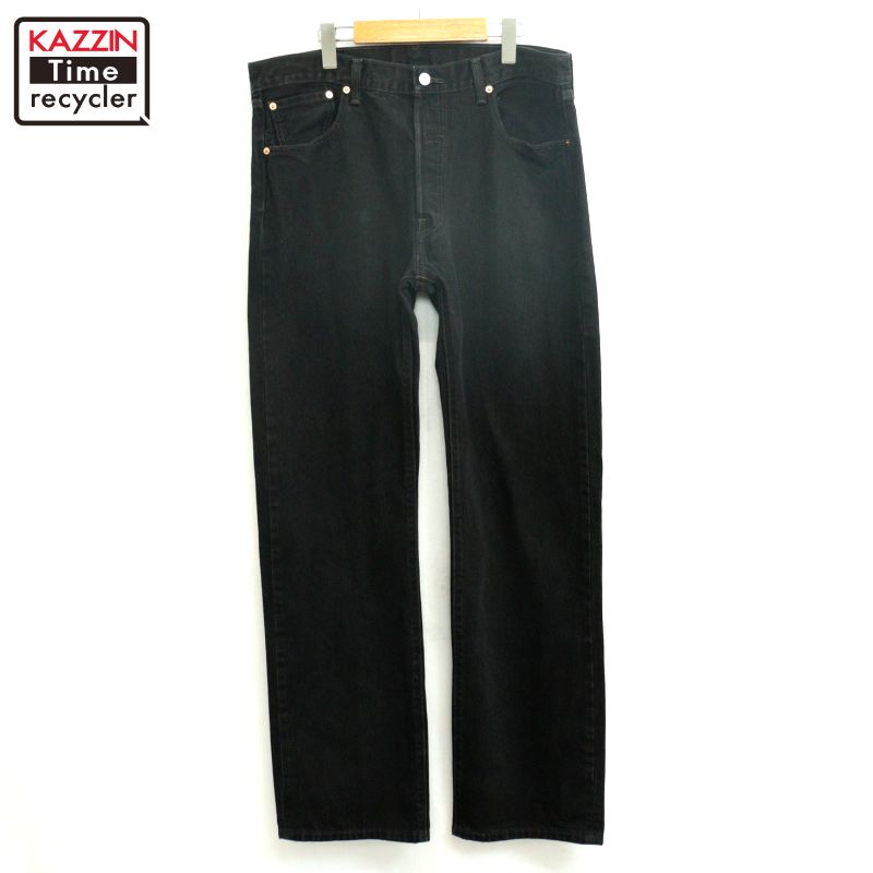 【中古】00s リーヴァイズジーンズ Levi\u0027s 501 黒いこと ジーンズズボン下 古着  メンズ 書きあらわすW36 L34大きさ 黒いこと