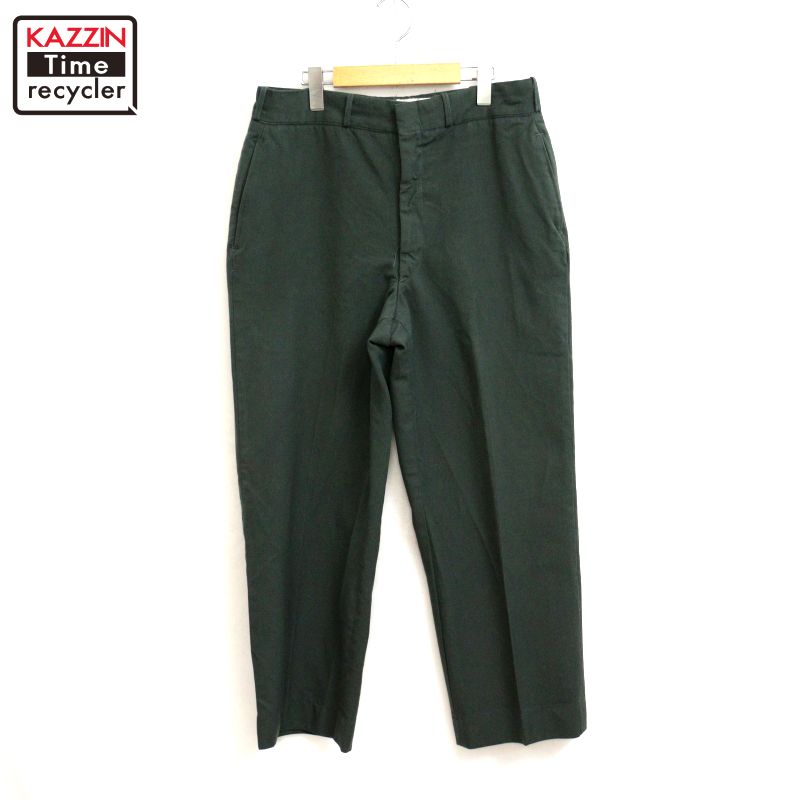 【中古】70s USA製 ヴィンテージ U.S.ARMY  羊毛 ミリタリーズボン下 古着  メンズ L大きさ好いかげんに カーキ