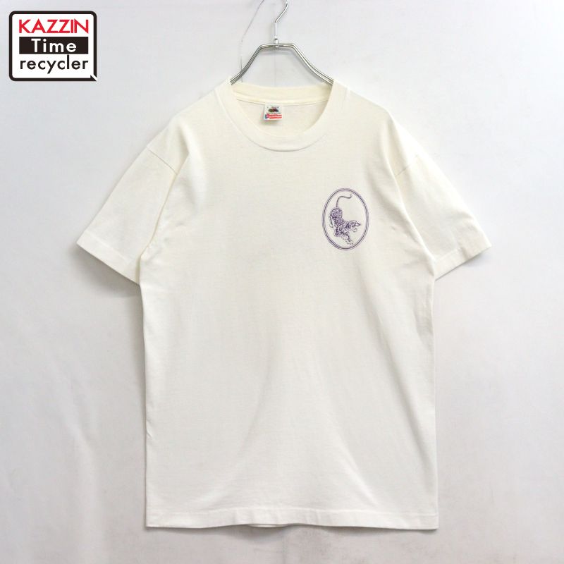 【中古】90s USA製 ヴィンテージ Fruit of the Loom ジェリィガルシア 愚弄 半袖Ｔシャツ 古着  メンズ 書きあらわすL大きさ 白いこと