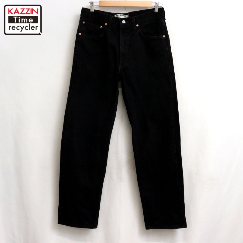 【中古】00s リーバイス Levi's 550 ブラック デニムパンツ 古着 メンズ 表記W32 L32サイズ ブラック|Vintage古着屋 KAZZINTimerecycler