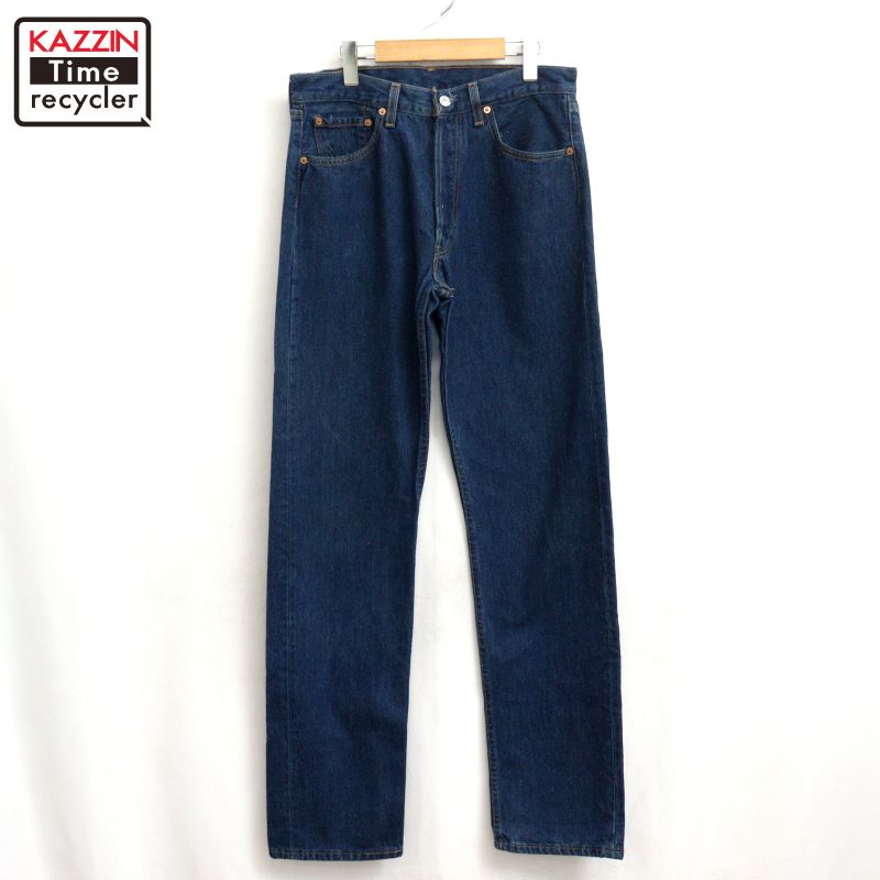 【中古】00s USA製 リーバイス Levi's 501 デニムパンツ 古着 メンズ Mサイズ相当 ブルー｜Vintage古着屋 KAZZINTimerecycler