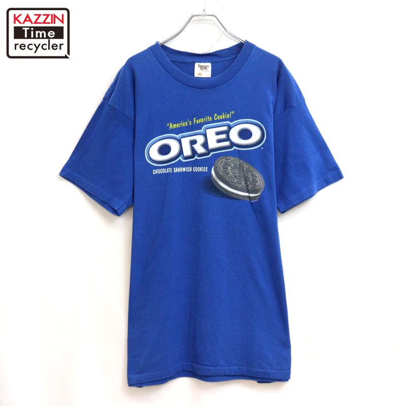 【中古】90s USA製 ヴィンテージ TENNESSEERIVER テネシーリバー OREO 企業プリント 半袖Tシャツ 古着 メンズ 表記XLサイズ ブルー|Vintage古着屋 KAZZINTimerecycler