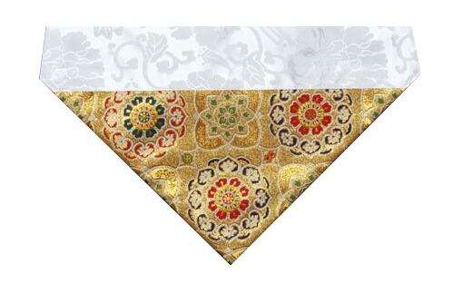 楽天市場】打敷 （うちしき） 三角 打敷 織込東紋 上付 金綴 名古屋寸