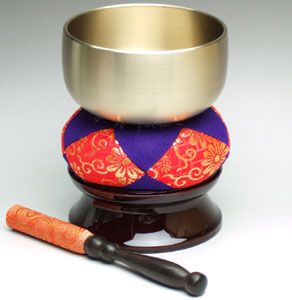 楽天市場】仏具セット 『葵りんセット 2.8寸』[仏壇 おりん 鈴 鐘