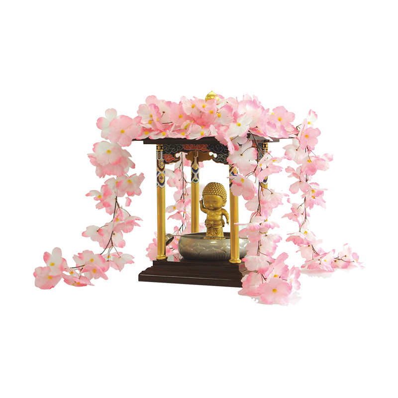 【7/19～26限定 P5倍+クーポン】【寺院用仏具】 花御堂用桜屋根かざりセット ( 送料無料 寺院 お寺 寺 誕生仏 灌仏会 花まつり たらい 甘茶かけ 甘茶 花御堂 桜 寺院用品 寺院仏具 寺用仏具 寺院用 )｜仏壇 数珠 盆提灯 京仏壇はやし
