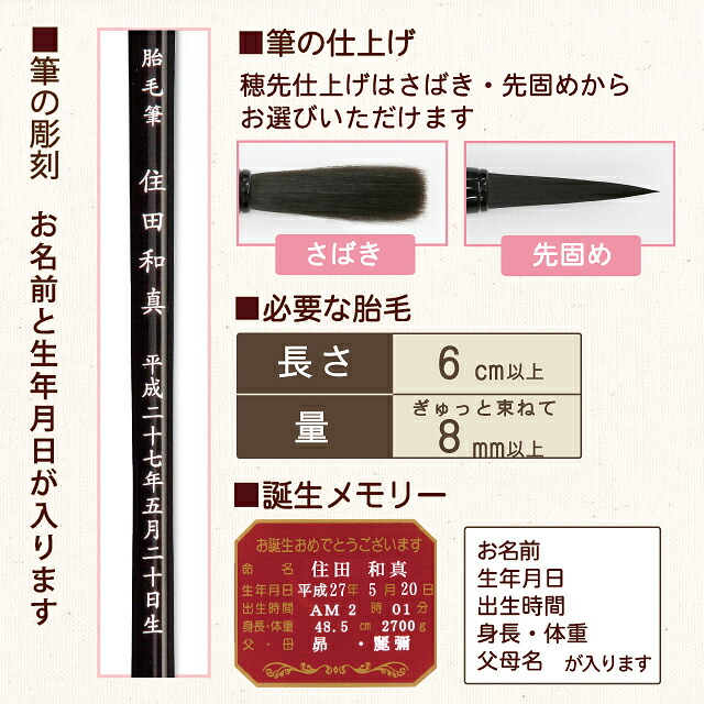 赤ちゃん筆のケイビーエクセル創業0年の筆工房ですべて手づくり 赤ちゃん筆のトップシェア 生まれた時の感動を形に こだわりオーダーメイド 赤ちゃん筆 メッセージ 日本製 広島県 言葉 何歳 送料無料 桜 誕生メモリー付き 胎毛筆 誕生記念筆 赤ちゃん筆のケイビーエクセル創業0年の筆工房ですべて手づくり 赤ちゃん筆のトップシェア 生まれた時の感動を形に こだわりオーダーメイド 赤ちゃん筆 メッセージ 日本製 広島県 言葉 何歳 送料無料 桜 誕生メモリー付き 胎毛筆 誕生記念筆