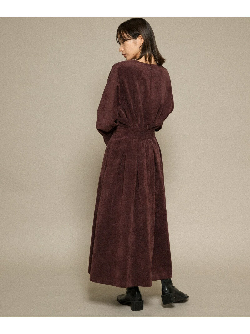 Web 部署店舗制限 コーデュロイボリューム衣装 Kbf ケービーエフ ワンピース ワンピース余分の物 パープル 白人 海軍 送料無料 Rakuten Fashion Bairien Yamagata Jp