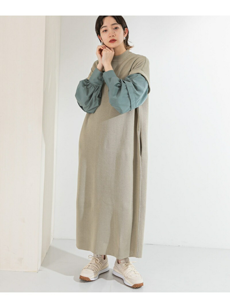 楽天市場 Sale 50 Off Web限定 ニットドッキングワンピース Kbf ケービーエフ ワンピース ワンピースその他 ベージュ ピンク パープル Rba E Rakuten Fashion Kbf ケービーエフ