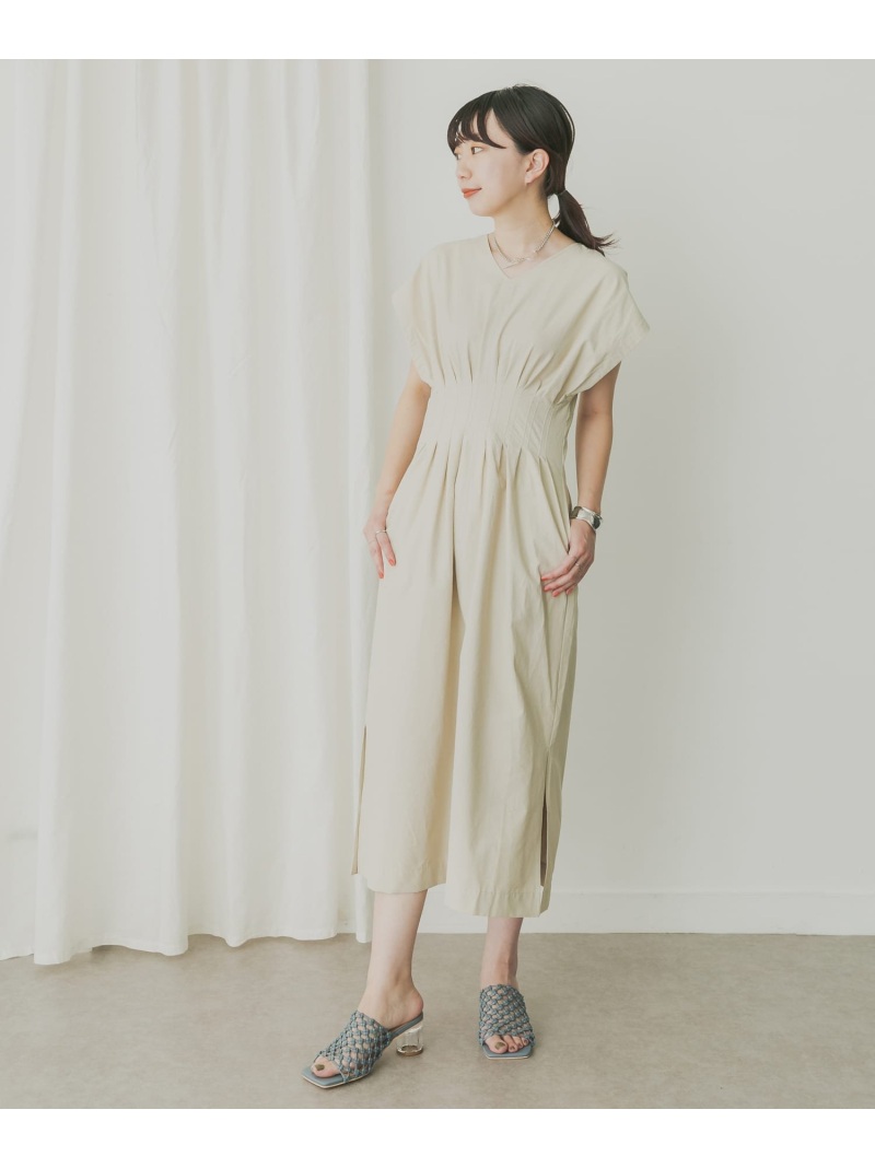 豪華 Kbf ウエストタックフレンチワンピース Kbf ケービーエフ ワンピース ワンピースその他 ベージュ パープル ブラック 送料無料 Rakuten Fashion 珍しい Fiker Org