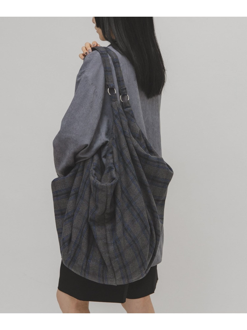 【SALE／20%OFF】ウールミックス2WAYイージーBAG KBF ケービーエフ バッグ トートバッグ グレー ブラウン【RBA_E】【送料無料】[ Fashion]