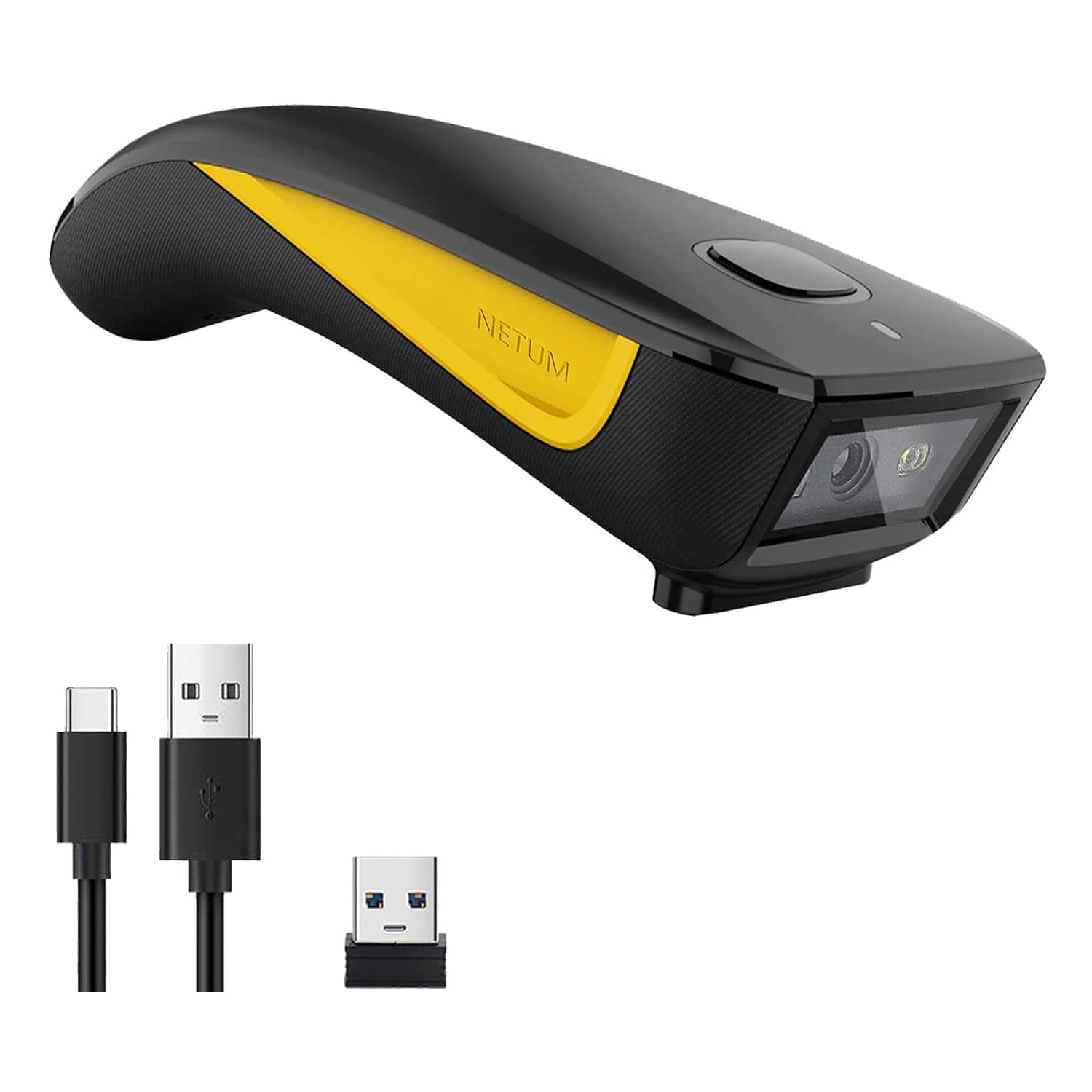 バーコードスキャナー 2次元 Bluetooth ワイヤレス QRコードリーダー USB接続 小型 ポータブル 振動機能付き 1D 2D スマホ タブレット PC ラップトップ 対応 デジタルスキャナー 読み取り機 在庫管|kbox店