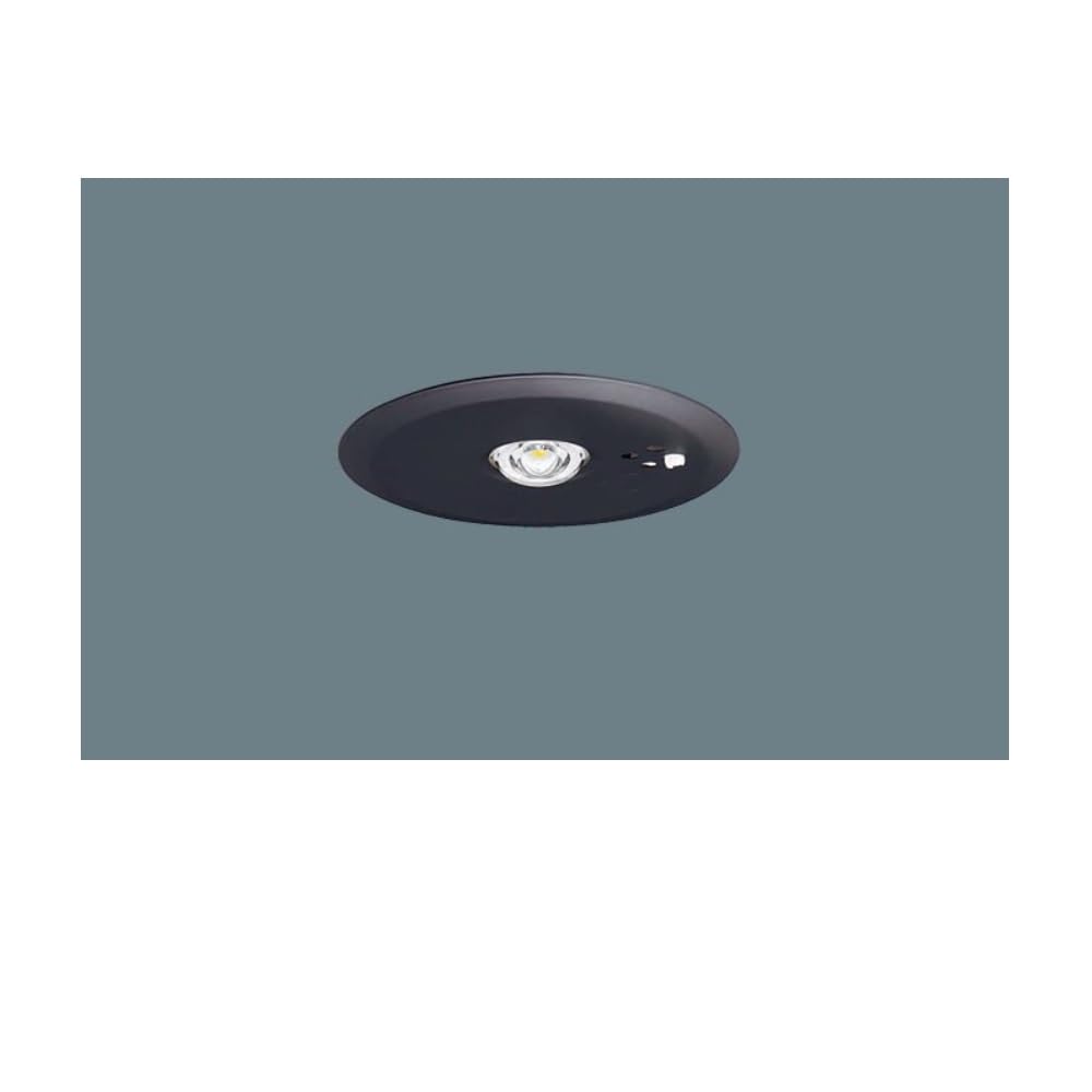 非常用照明器具 LED 天井埋込型 昼白色 30分間タイプ 低天井 小空間用 埋込穴φ100 ブラック 自己点検スイッチ付 充電モニタ付 100-242V 鋼板製 避難誘導 防災用品 埋込型LED非常灯|kbox店