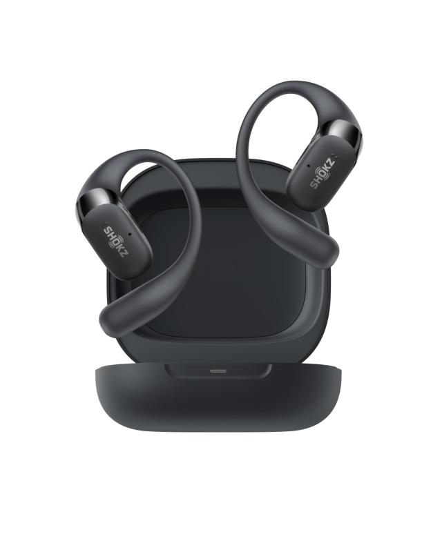 SHOKZ ワイヤレスイヤホン ブラック 充電ケース付　OpenFit Air Shokz OpenFit Air – FOCALPOINT DIRECT