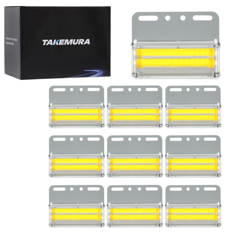 Takenous 竹村商会 led サイドマーカー ダウンライト マーカーランプ 24v 10個入り トラック