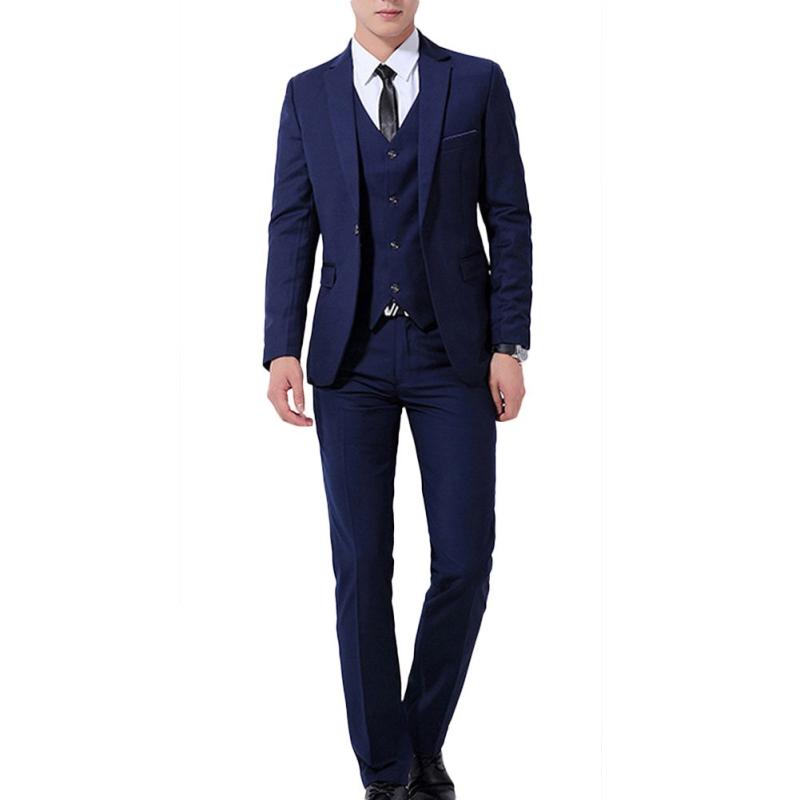 [YFFUSHI] スーツ メンズ スリーピーススーツ 1つボタン ストライプ メンズスーツ 上下セット 無地 3ピーススーツ スリム メンズ 礼服