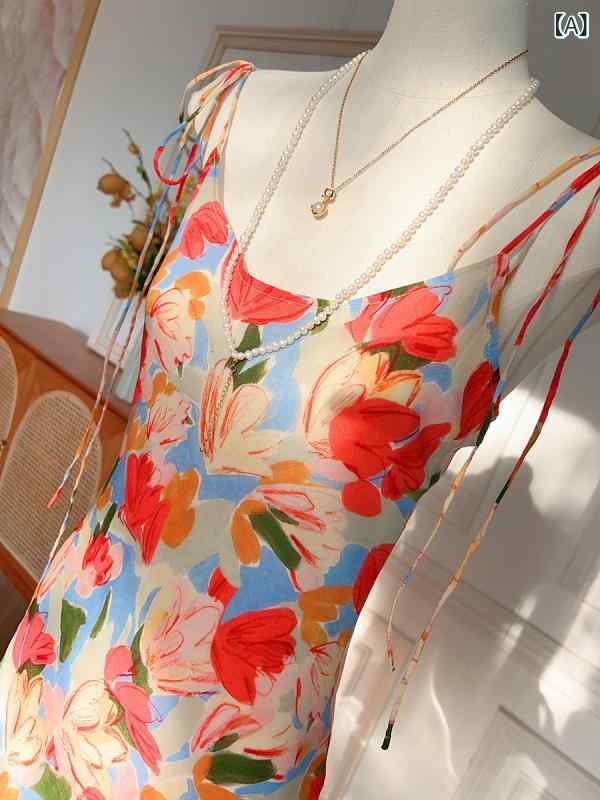 ワンピース レディース シルク調 花柄ロングワンピース Aライン フレアシルエット 半袖 マキシ丈 リゾートワンピ 春夏 エレガント きれいめ 体型カバー 動きやすい 大人カジュアル 上品 マキシ丈 涼しい｜kbox店