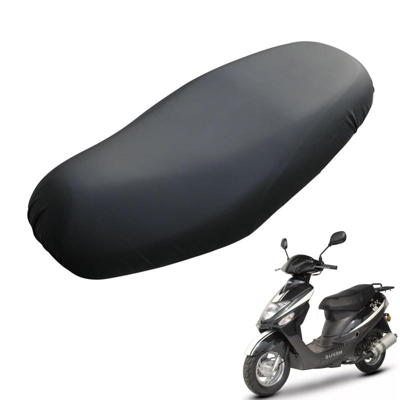 バイク　シートカバー　シェルター　カワサキ　ホンダ　スズキ スーパーディオ Dio/ZX (AF27/AF28) シート/カバー/生地/表皮 黒