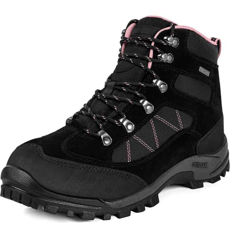 [R CORD] レディース トレッキングシューズ 防水 登山 ハイキング アウトドア 厚底 防滑 通気 衝撃吸収 耐摩耗性 旅行用 全天候対応 釣り靴 おしゃれ 遠足 ハイキング 運動靴