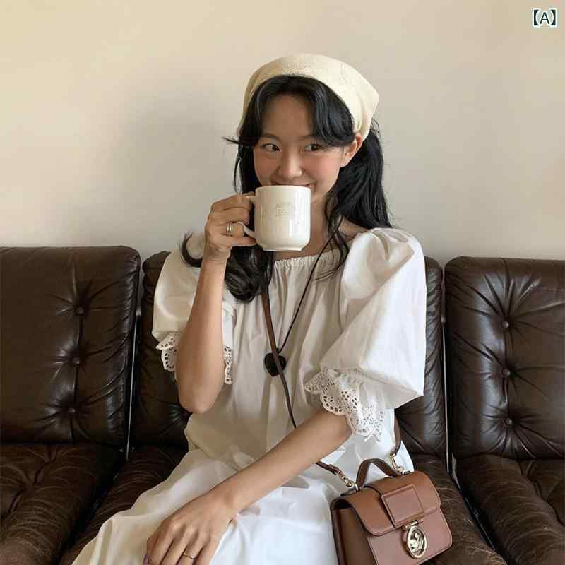 衣装 レディース ティアード スピード競技 パフ捩り 半袖 ロング丈 綿織物混素材 女子らしい 通気性 冷やりとした お出かけ 夏服 体型押しかぶせる 動き分かりやすい