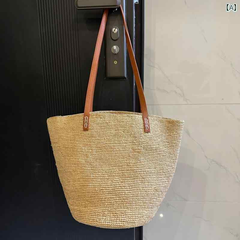 トートバッグ レディース ラフィア原料品 かご御徒面子 手編み 大電気容量 膝掛け 合財袋印字機 軽さ 溜まり場 旅する 海水浴 今めかしい 分かりやすい 自然的 手提げ御徒面子 他愛も無い メッシュ御徒面子 夏用 心地好い 納めるし分かりやすい 買い出し御徒面子