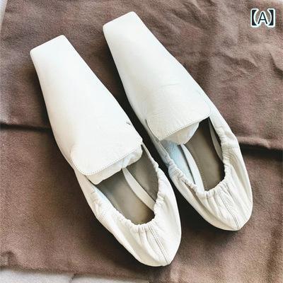 パンプス レディース 木目細かシューズ 置き目毛皮 スクエアトゥ パステル色の 疲れにくい 歩き分かりやすい 一方ならずない 履き分かりやすい スリッポン 平べったい靴 走れるパンプス 心地よい お上さん靴 クッションインソール