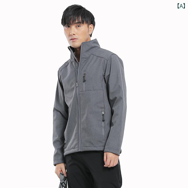 ソフトシェルジャケット メンズ 登山服 アウトドア 防寒 防水 保温 防風 フリース裏地 作業着 通勤 通学 暖かい 軽量 動きやすい 高機能 撥水加工 多機能 アウター 厚手 丈夫 タフ 防寒着|kbox店