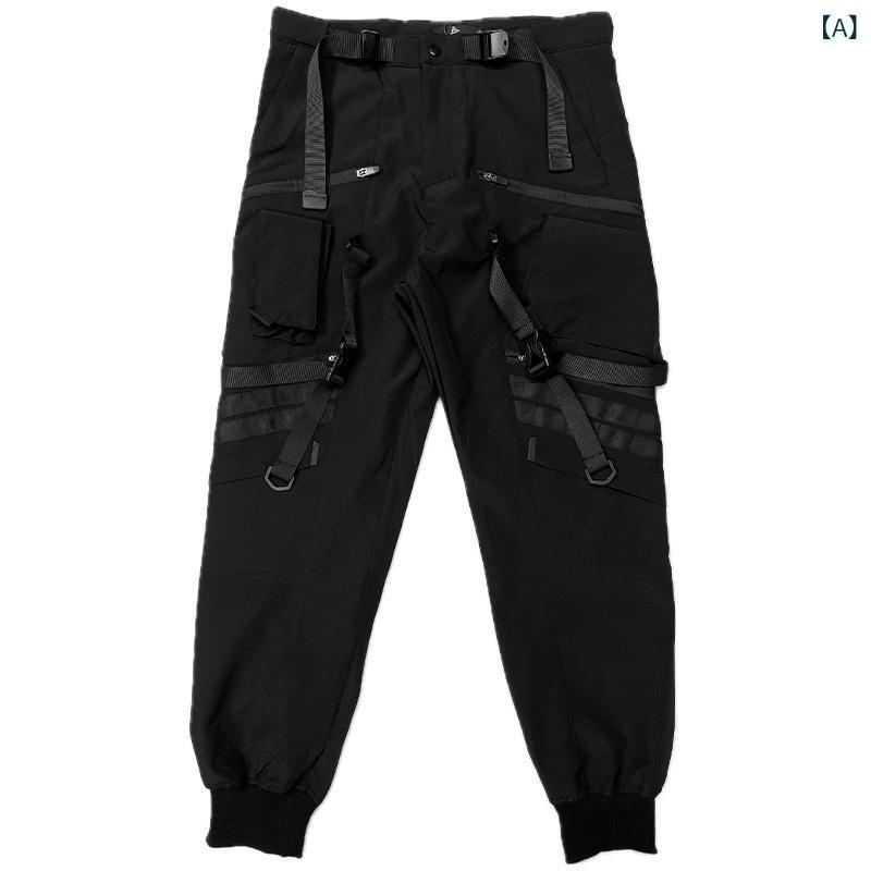 カーゴパンツ メンズ 細工物ズボン下 広広とした影ぼうし 多隠し 裾絞り ジョガーパンツ ロング丈 表どおり系 アメカジ風 心地よい 綿織物混素材 動き分かりやすい やり方着 通学 街着 ゆったり