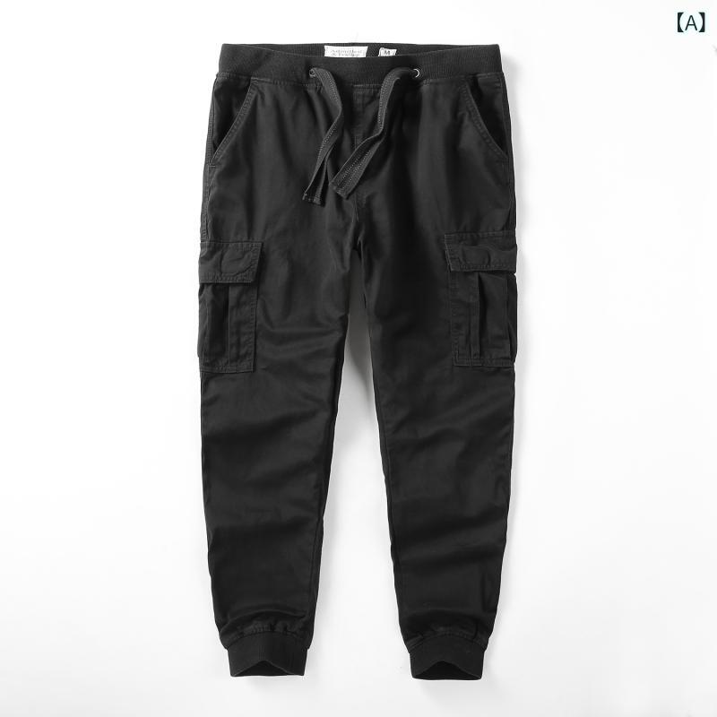 カーゴパンツ メンズ 偽装 ジョガーパンツ 細工物ズボン下 表どおり ミリタリー ボトムス 朦々たる 合わせる紐付き やり方着 動き分かりやすい 防寒 ロング丈 ズボン アウトドア 心地よい 今めかしい 普段着
