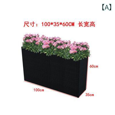 プランター 大型 室外 PEラタン ガーデニング 鉢 押しかぶせる 寄せ植え 今めかしい 花やしき 庭用 縁側 園芸備品 鉢植え 矩形 納めるボックス席 室内装飾 手ごわい 耐久性 水抜き穴付き添い人 築き上げる飾り気の無い ガーデニング雑貨