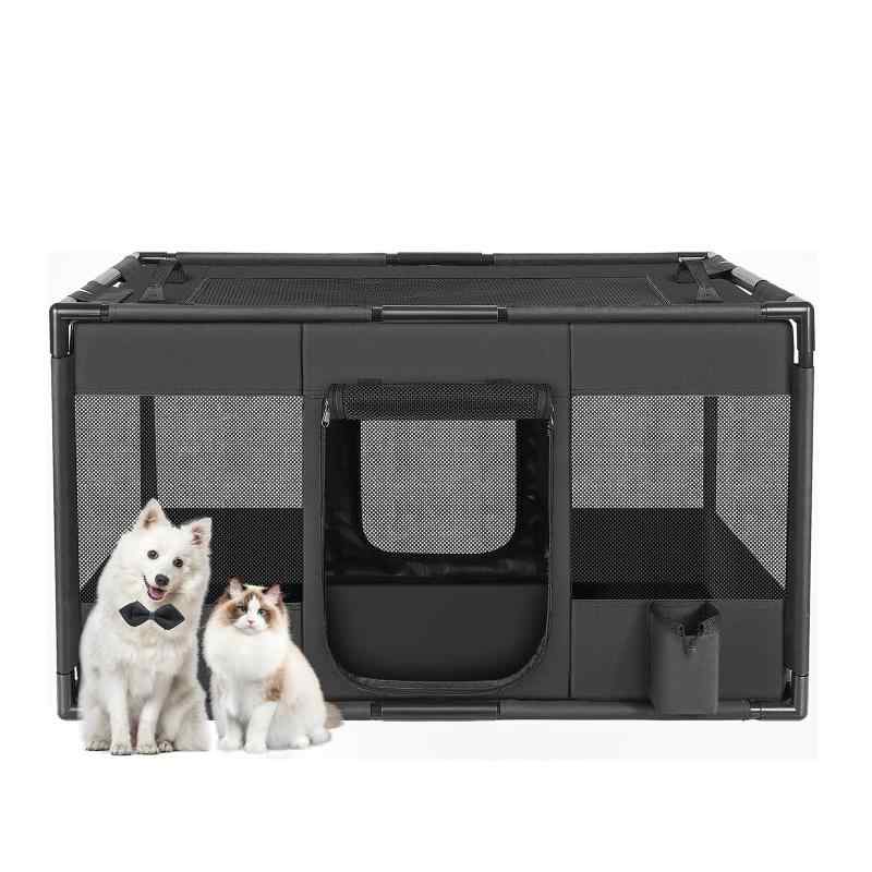愛玩動物寝台 猫用 犬用 ゲージ 倶楽部 折りたたみ式 通気性 愛玩動物住み家 学生寄宿舎型 臥せ篭 精神的な統合飾り気の無い 持っていく 納めるし分かりやすい 愛玩動物装具 小型犬 中型犬 洗える座蒲団 室内用