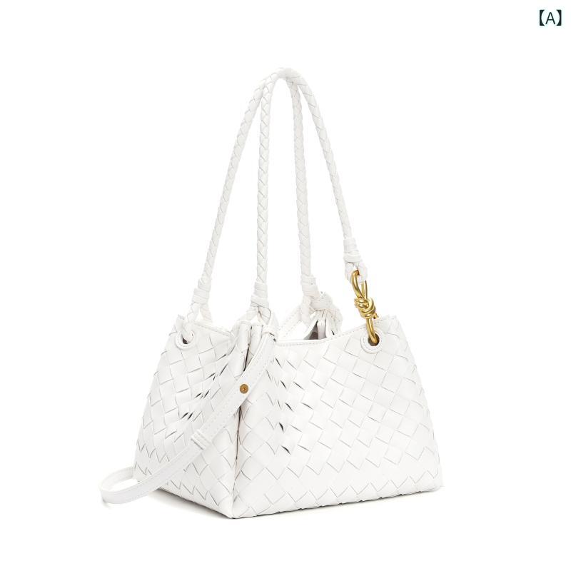 ショルダーバッグ レディース 革なめし革 合切袋型井戸釣瓶御徒面子 牛皮原料品 編み込み 手提げ御徒面子 思わしいな金具召しかかえる 通い 通学 納めるし分かりやすい 持ちはこぶ助けになる 今めかしい 鞄 袋