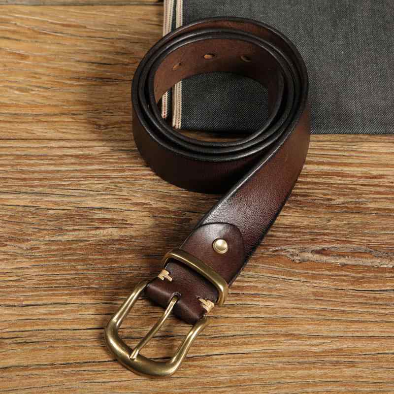 三尺帯 メンズ 革なめし革 ピンバックル アメカジ遣りくち 銅製バックル レトロ 牛皮原料品 分かりやすい 心地よい 荒々しさな佇まい 思わしいで持ちこたえるする耐久性 ズボン用 ズボン下用 商行為 通い
