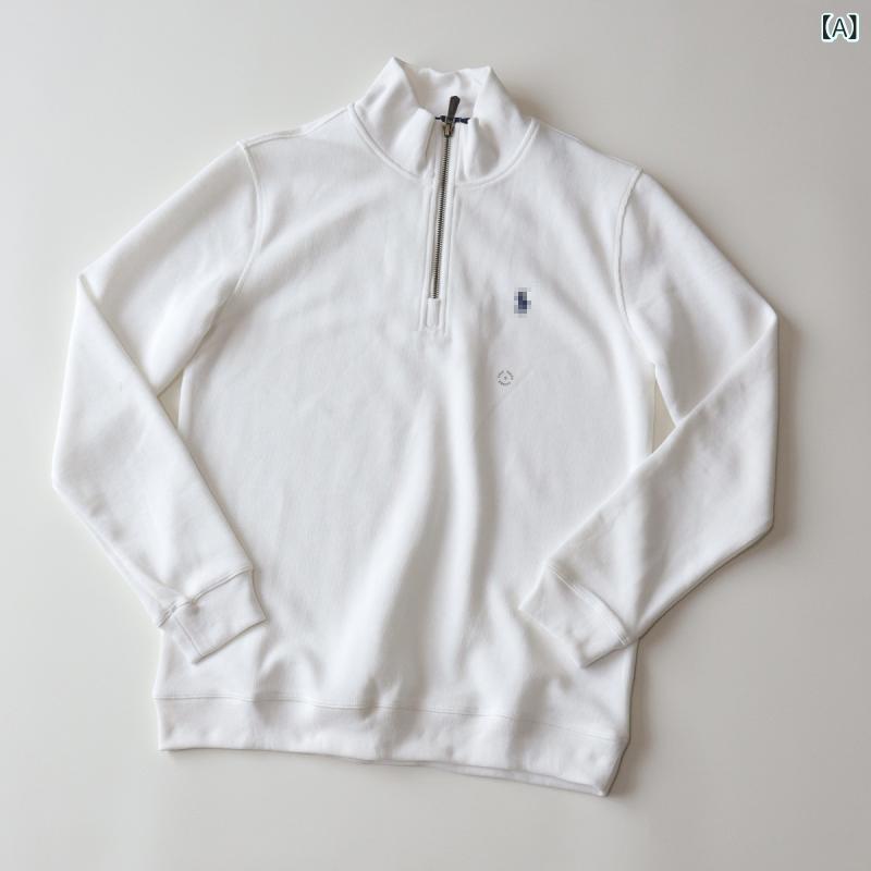調教師 メンズ レディース ハーフジップ 編み物 ハイネック 長袖 アウター ティーシャツ 重ね着風 ゆったり トップス 心地よい 無地 防寒 保温 歳月冬 動き分かりやすい