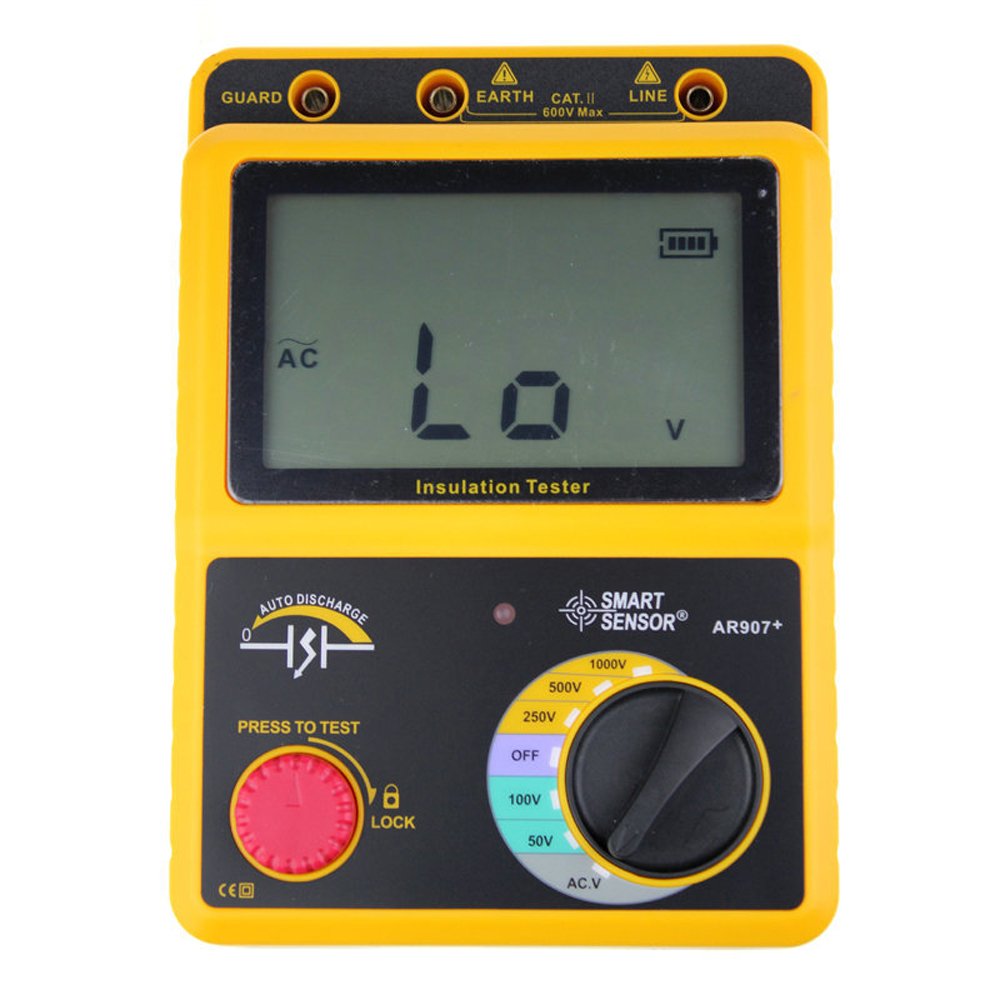 デジタル 高電圧絶縁抵抗計 50V/100V/250V/500V/1000V｜kbox店 9,992円