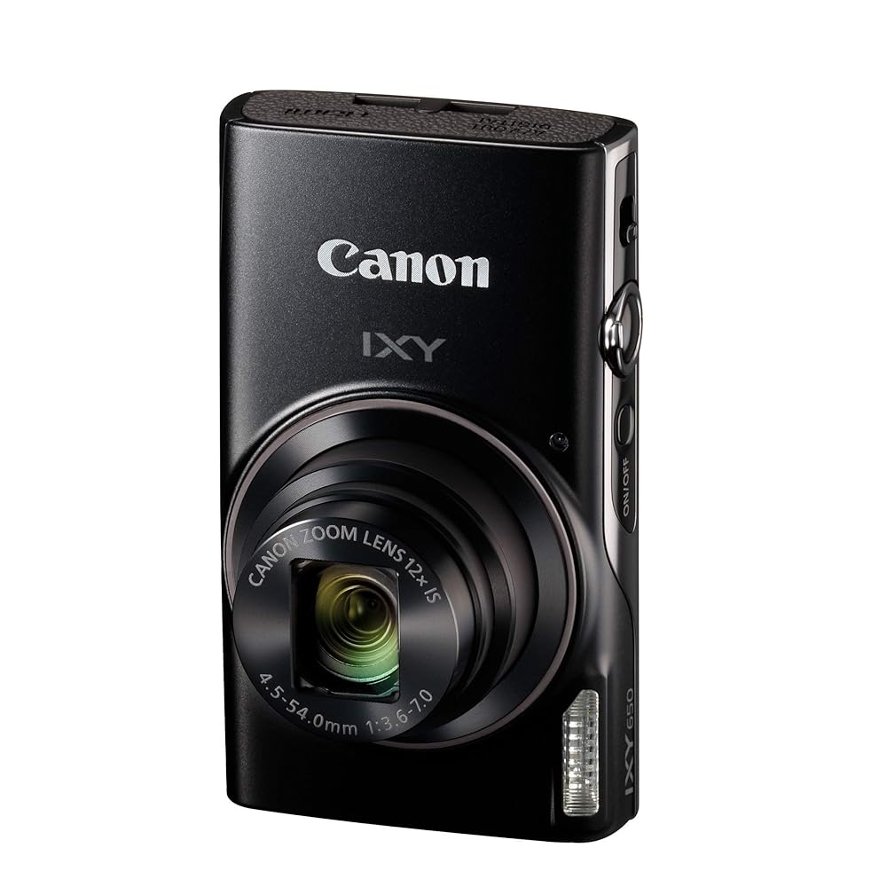 Canon コンパクトデジタルカメラ IXY 650 黒いこと 光学12倍望遠レンズ/Wi-Fi相応う IXY650BK-A