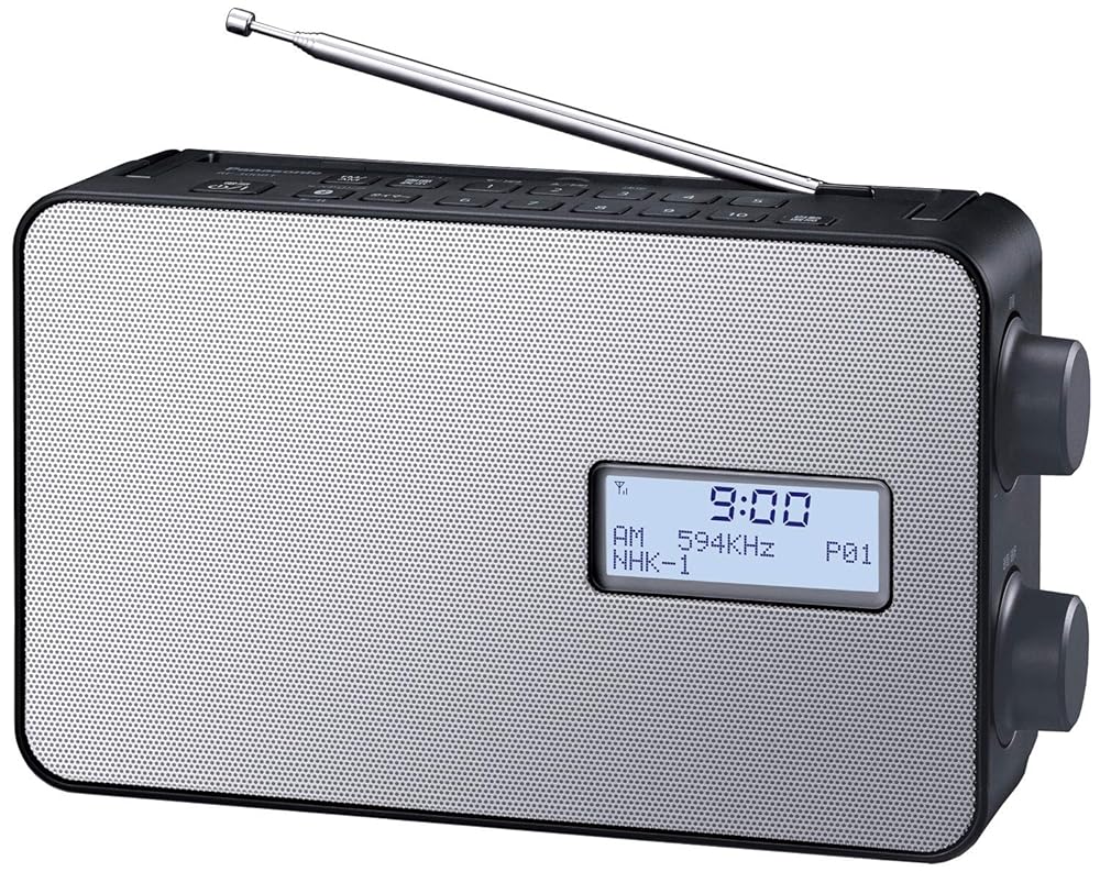 パナソニック ラジオ受信機 FM/AM 広広としたFM Bluetooth相応う IPX4好いかげんに 防滴遣りくち 黒いこと RF-300BT-K