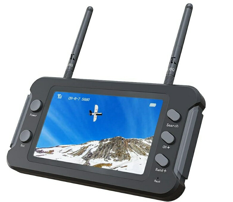 【楽天スーパーSALE】ARRIS FPVモニター 5.8G 40CH 4.3inch800*480 DVR機能付き 16:9 NTSC/PAL 1200mAhバッテリー内蔵 5~23V入力 低遅延[ライフインテリア専門店]
