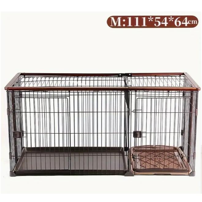 【新品】大型犬 ケージ 犬 ゲージ キャスター 屋根 トイレトレー 屋内 中型犬 大型犬ケージ 中型犬ケージ ペットケージ 犬用ゲージ キャスター 屋根