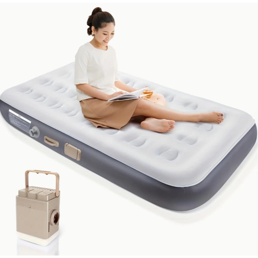 楽天市場】Gaifsuai エアーベッド 電動ポンプ内蔵 シングル