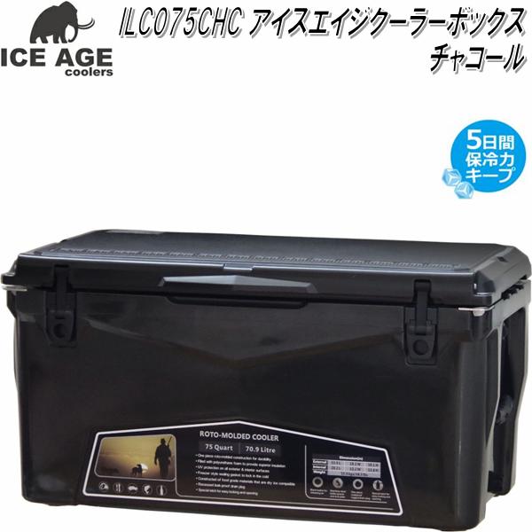 アイスエイジクーラーボックス45l チャコール アイスエイジ クーラーボックス ICE AGE Cooler Box 45QT (42.6L